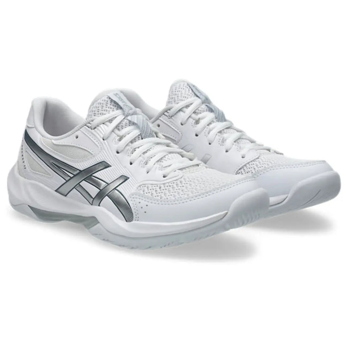 Asics GEL-Rocket 12 - White/Pure Silver - Dames Hockeyschoen