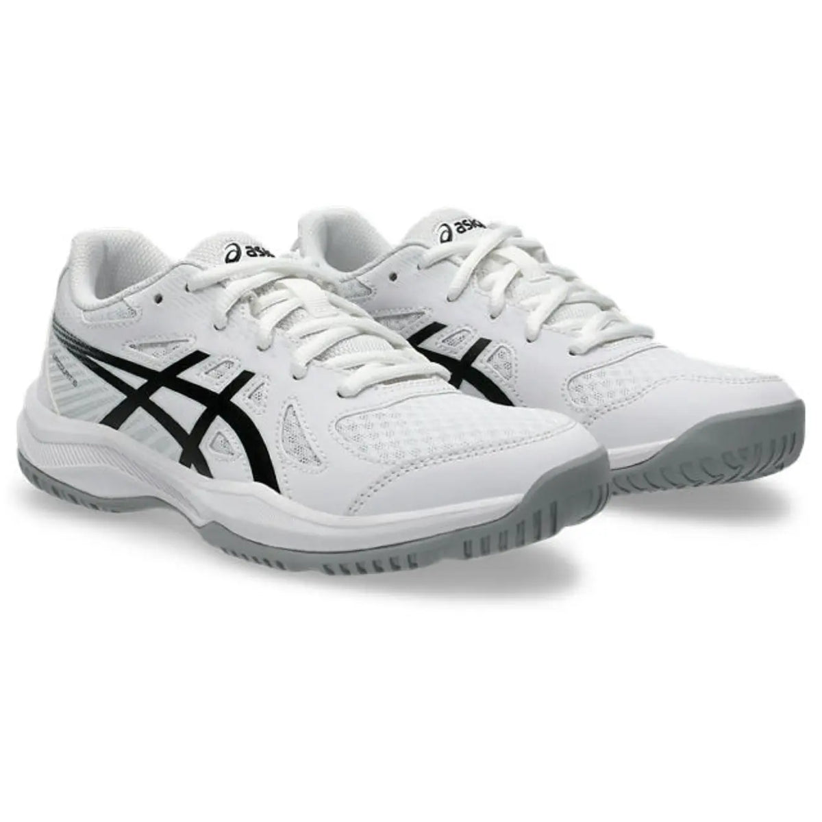 Asics Upcourt 6 GS - White/Black - Junior Hockeyschoen