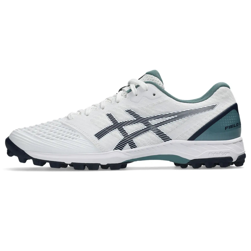Asics Field Ultimate FF 2 - White/Foggy Teal - Heren Hockeyschoenen