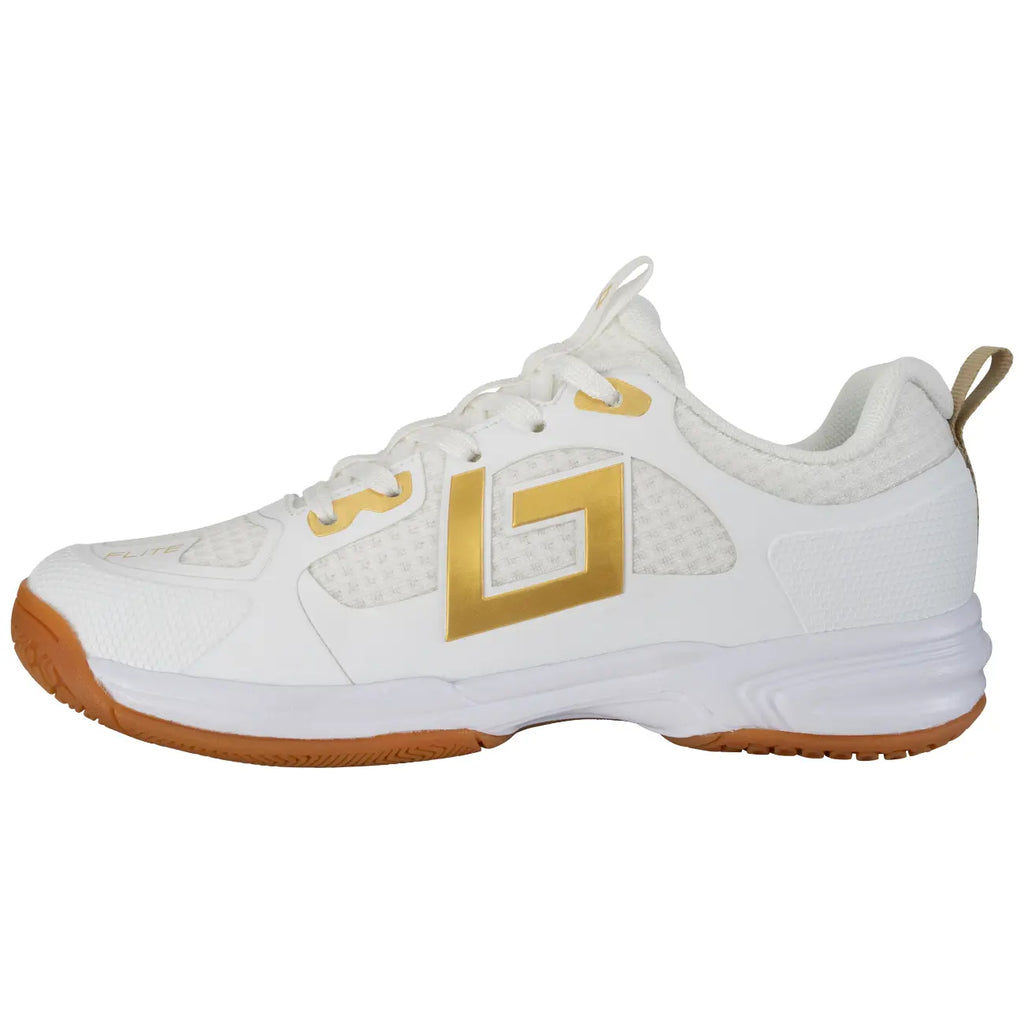 Brabo Shoe Indoor Tribute White/Gold Hockeyschoen