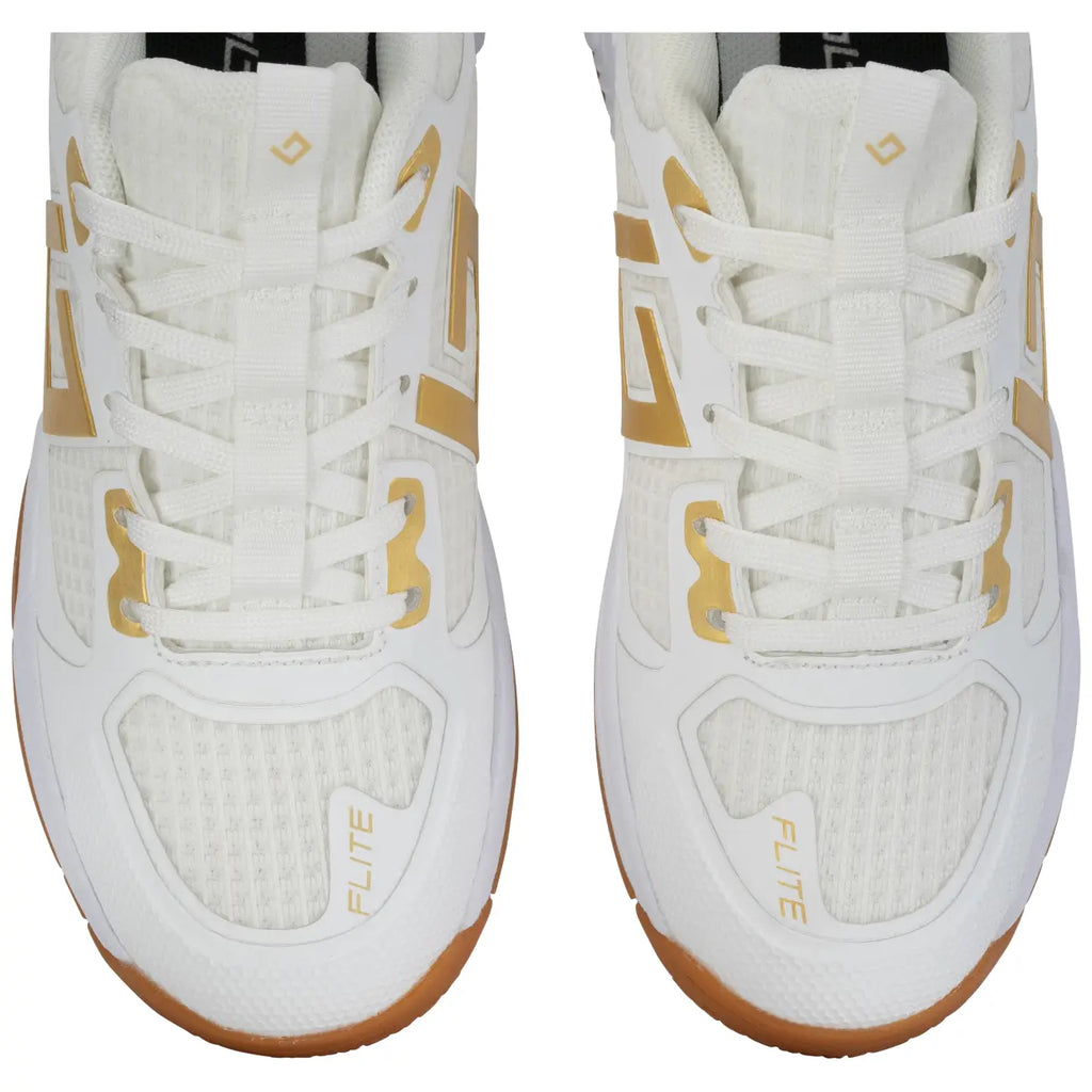 Brabo Shoe Indoor Tribute White/Gold Hockeyschoen