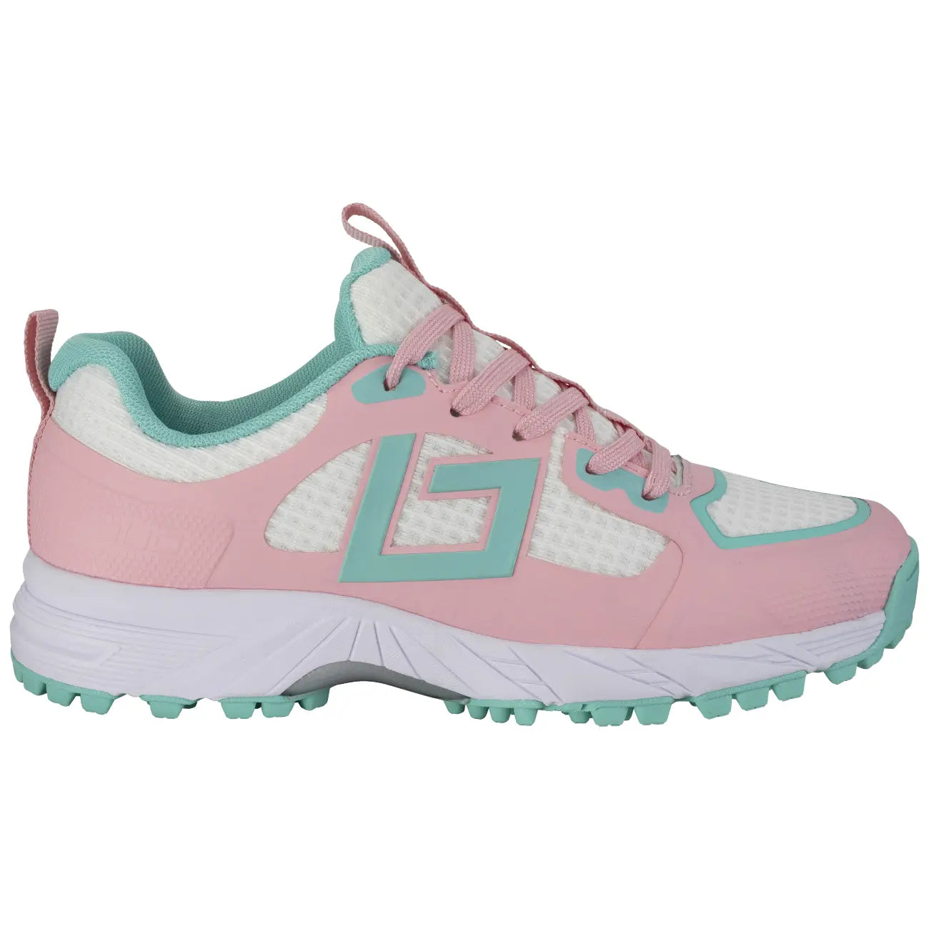 Brabo Shoe Tribute L. Pink/Aqua + Slides Hockeyschoen