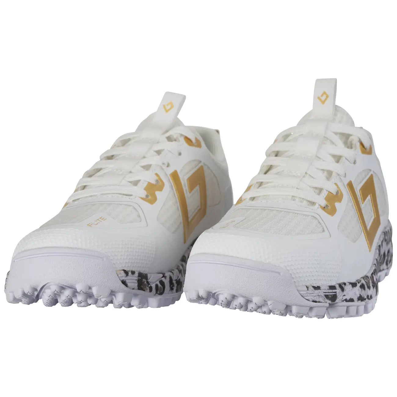 Brabo Shoe Tribute White/Gold/Leo+Slides Hockeyschoen