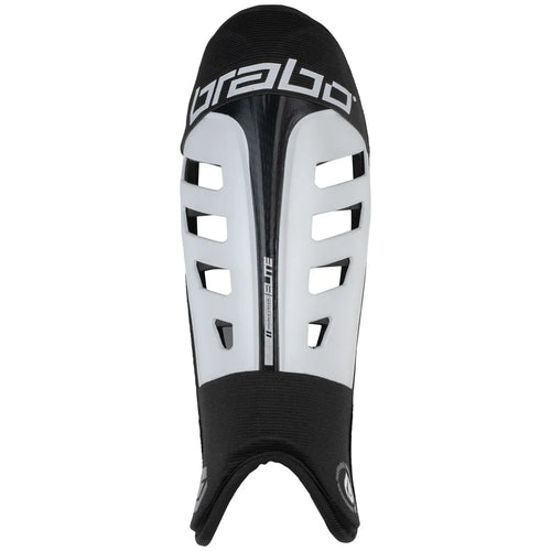 Brabo Elite Shinguard White/Black Bescherming