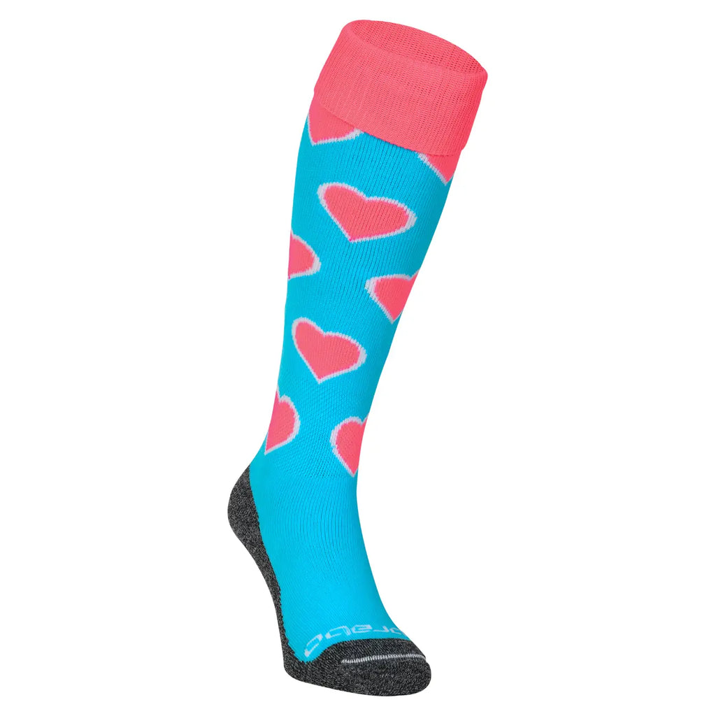 Brabo Socks Hearts Aqua/Pink - productfoto 1