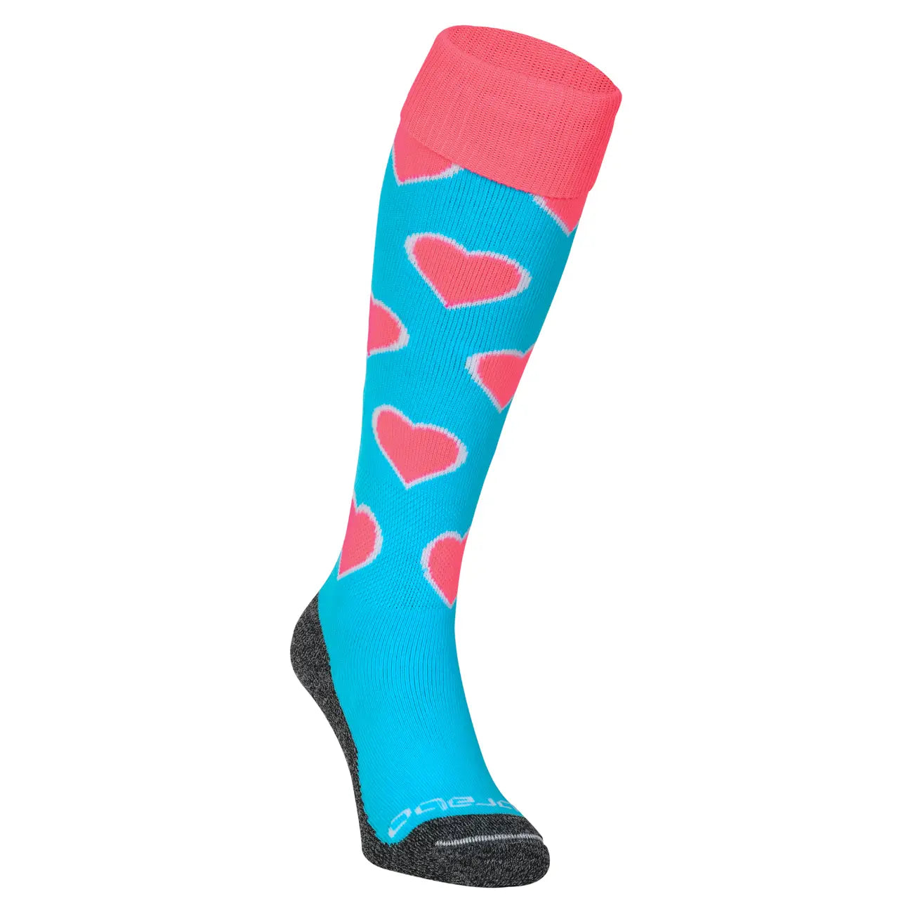 Brabo Socks Hearts Aqua/Pink - productfoto 1