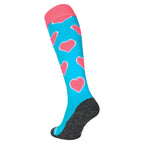 Brabo Socks Hearts Aqua/Pink - productfoto 2
