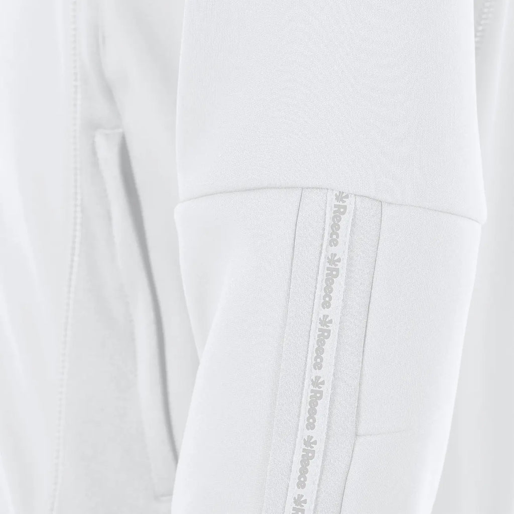 Reece Shift Hooded Full Zip Top - White Kleding
