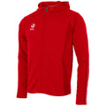 Reece Shift Hooded Full Zip Top - Red Kleding
