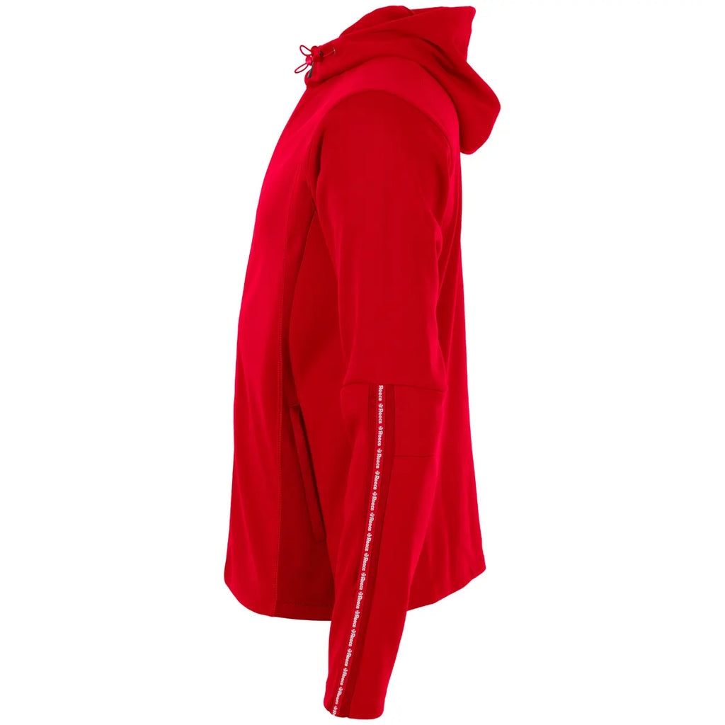 Reece Shift Hooded Full Zip Top - Red Kleding