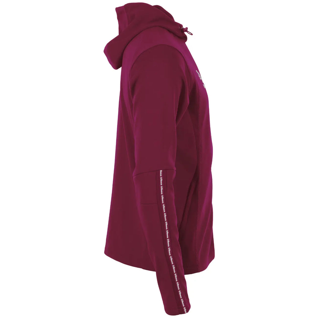 Reece Shift Hooded Full Zip Top - Burgundy Kleding