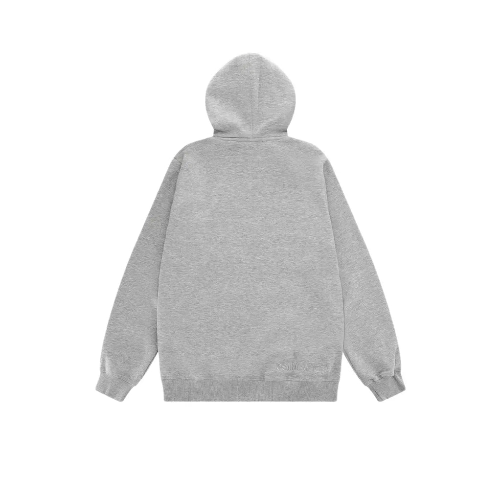 Osaka Unisex Basic Hoodie - Grey Melange Kleding
