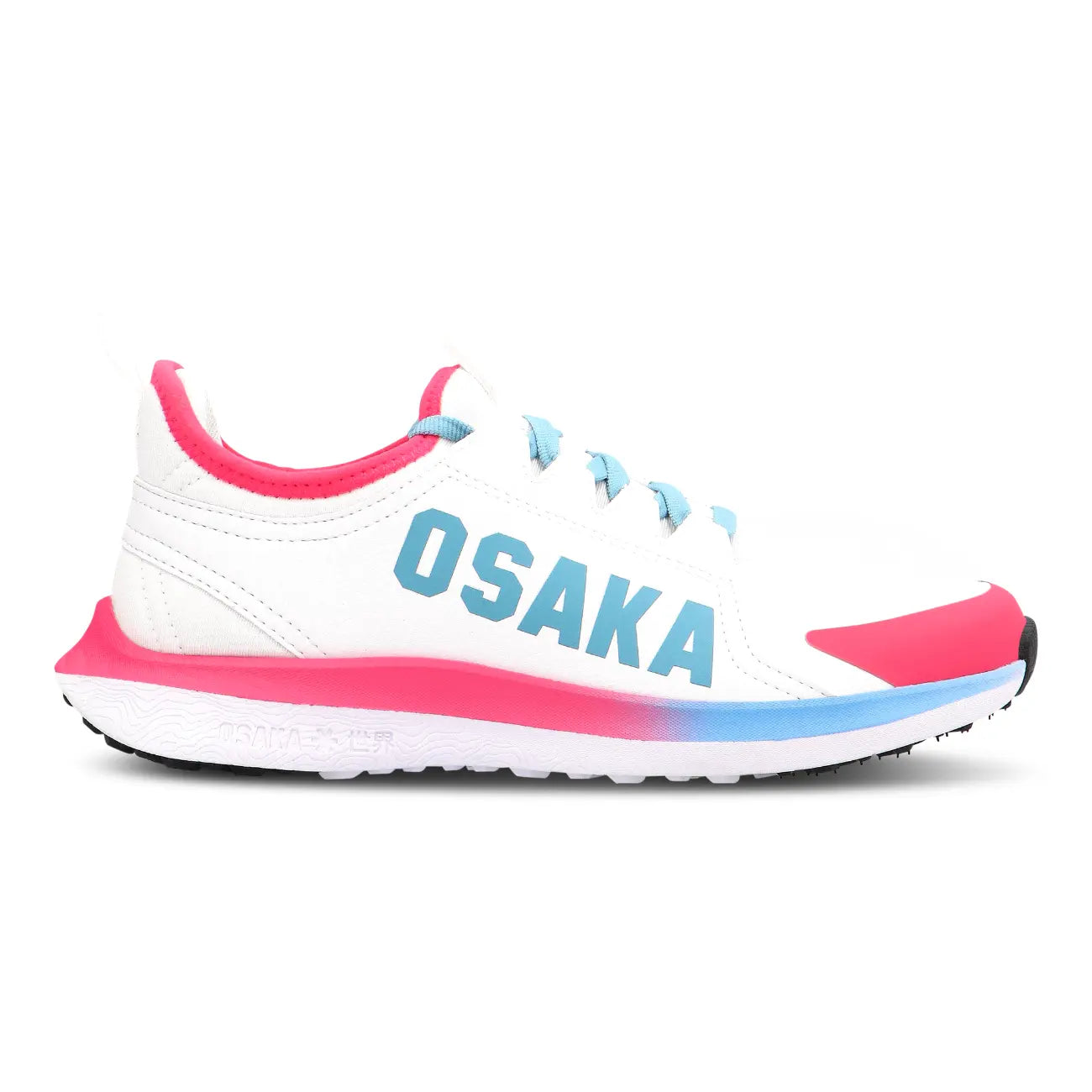 Osaka Furo Play - White-Retro Blue-Raspberry Hockeyschoen