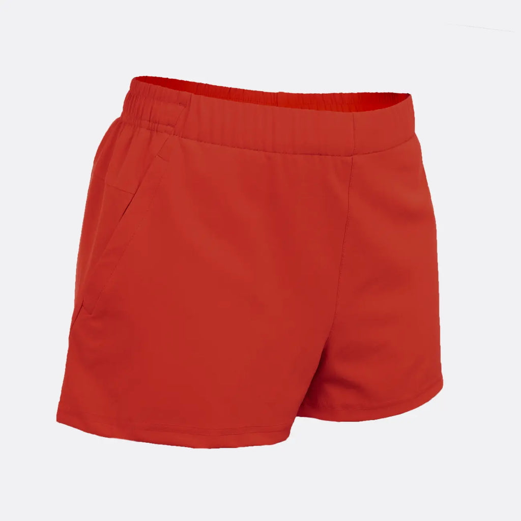 Pantalones cortos pro JDH Carbon para chicas - Rojo