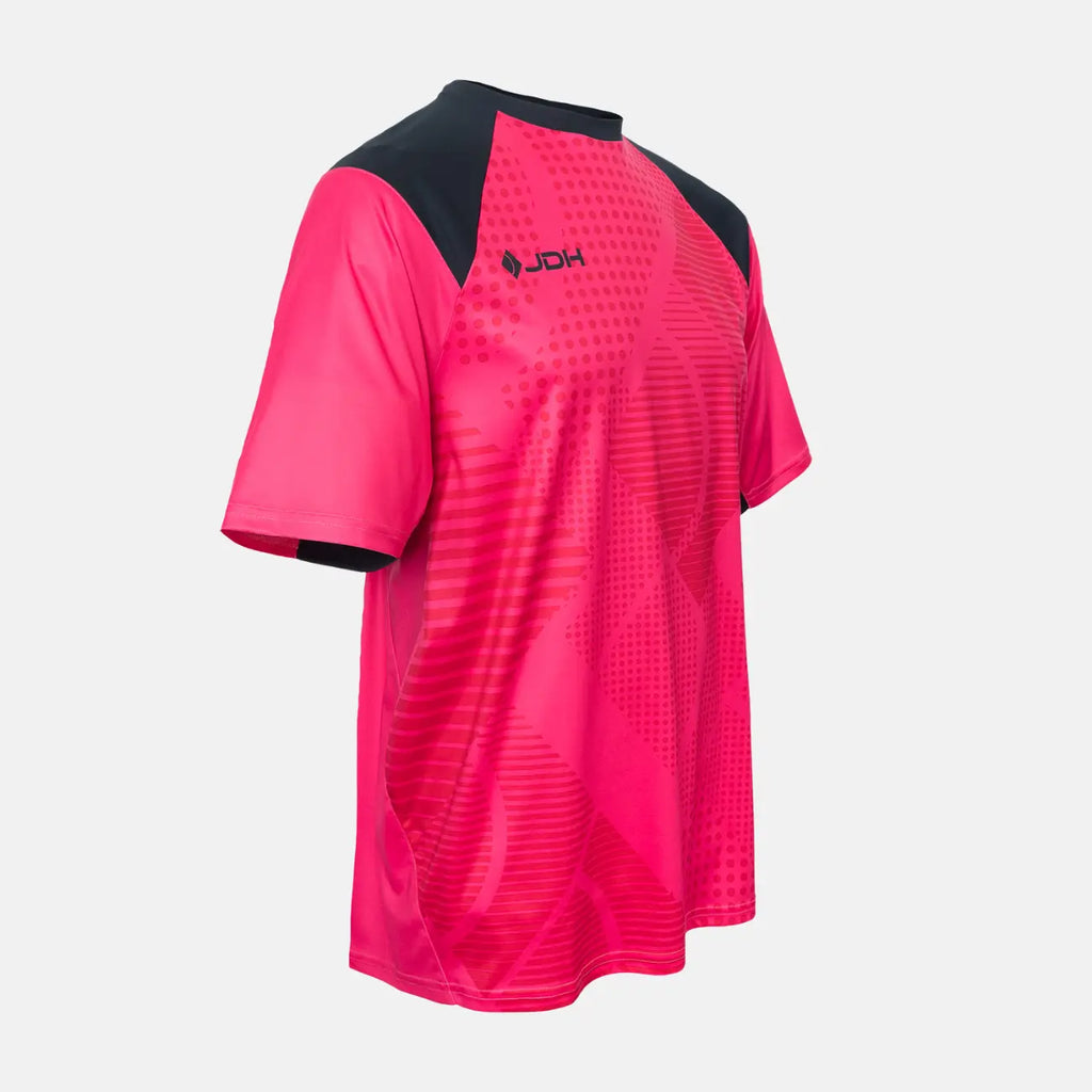 JDH Carbon camiseta de portero junior manga corta - Fucsia