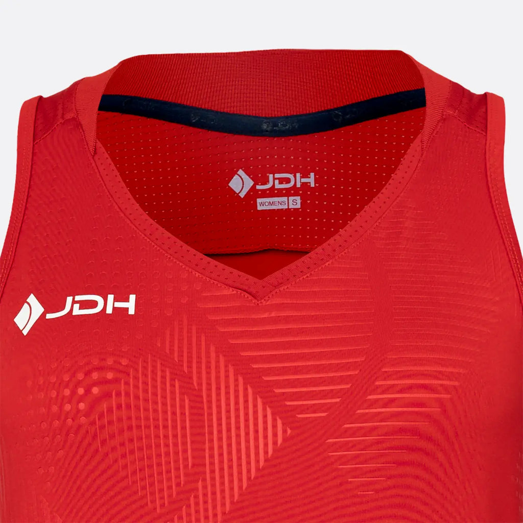 JDH Carbon pro mujer tank - Rojo