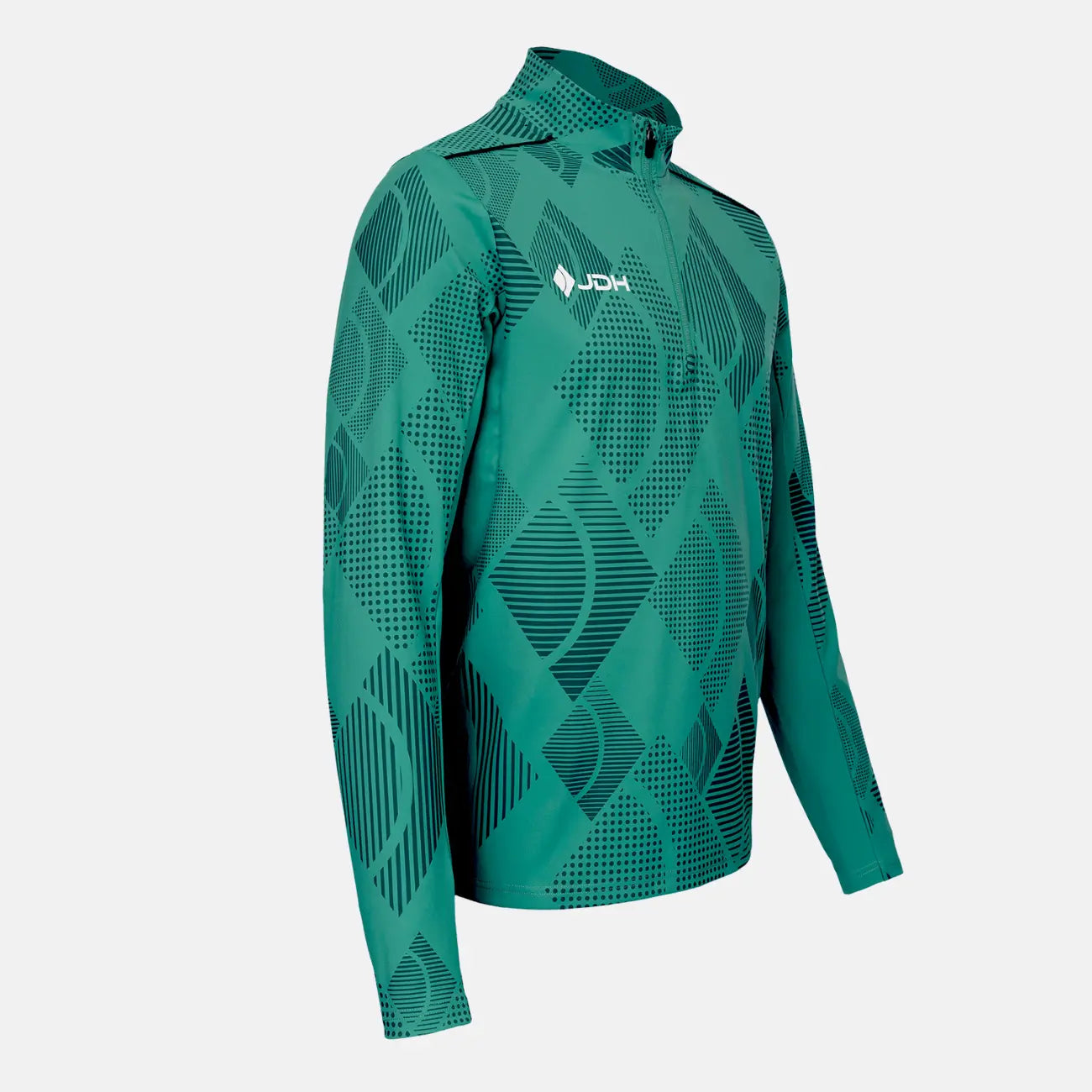 JDH Carbon pro hombre media cremallera - Verde Claro