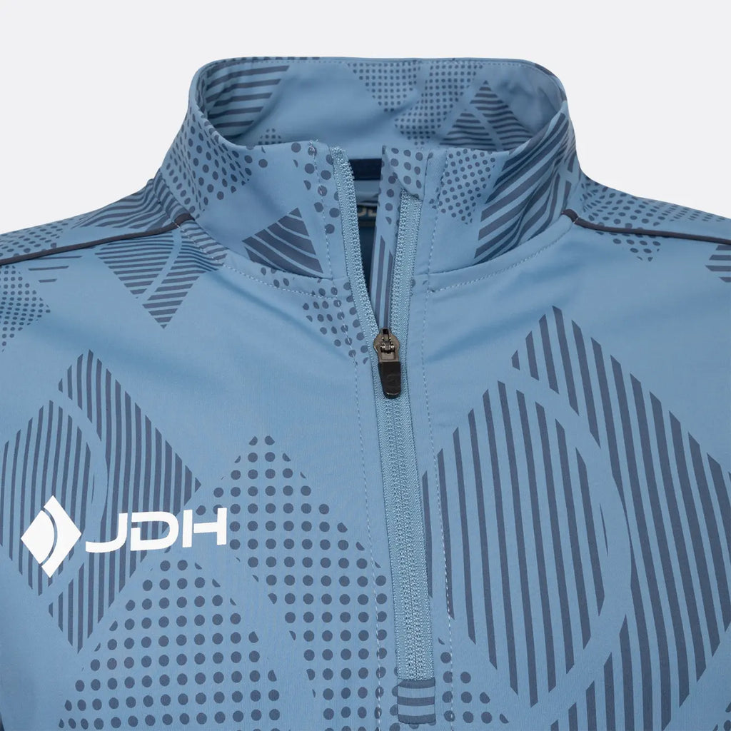 JDH Carbon pro hombre media cremallera - Tormenta