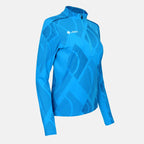 JDH Carbon pro mujer media cremallera - Azul Oscuro