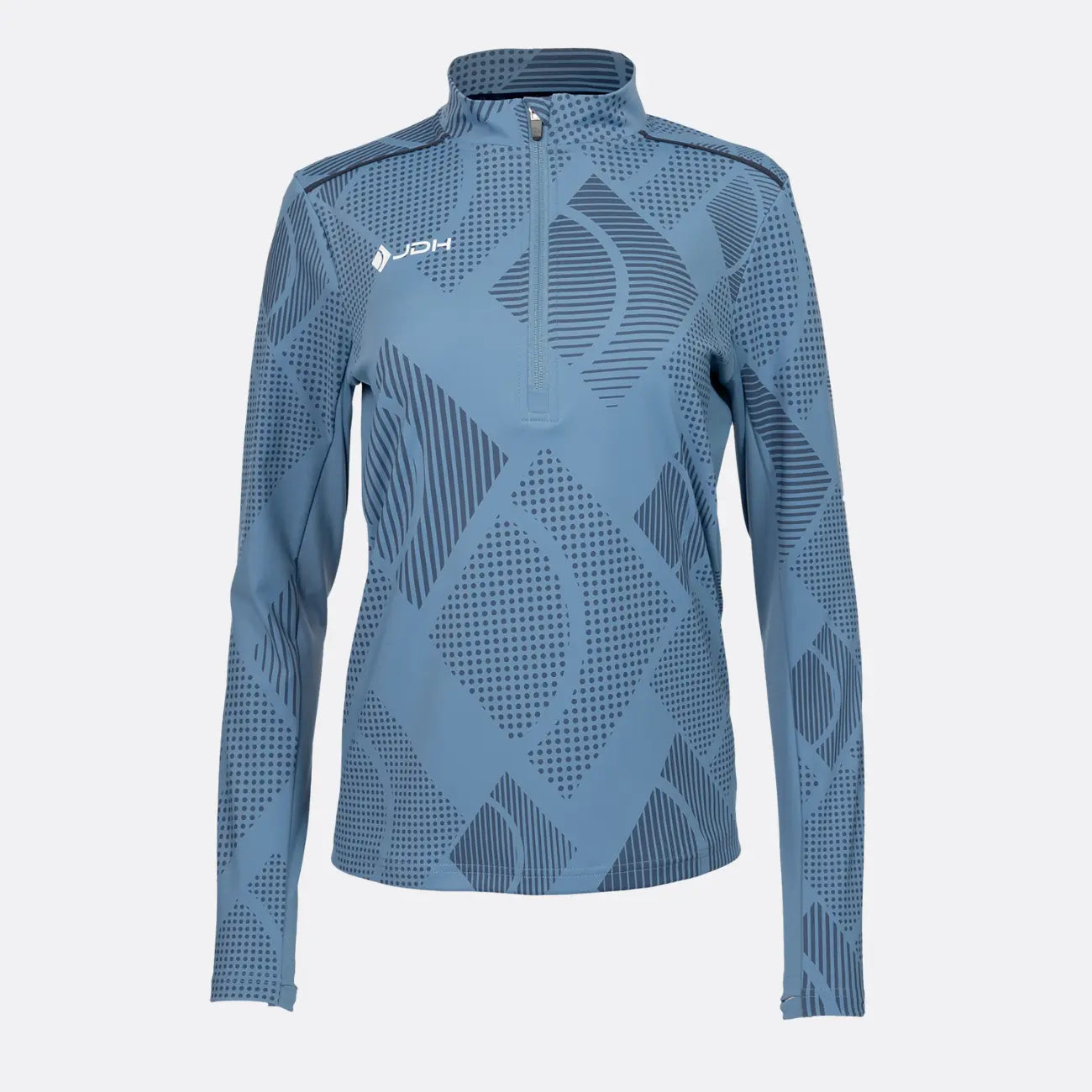 JDH Carbon pro mujer media cremallera - Tormenta