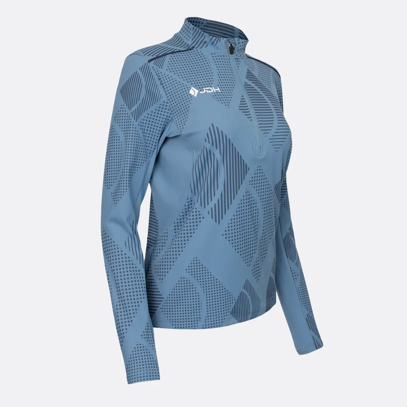 JDH Carbon pro mujer media cremallera - Tormenta