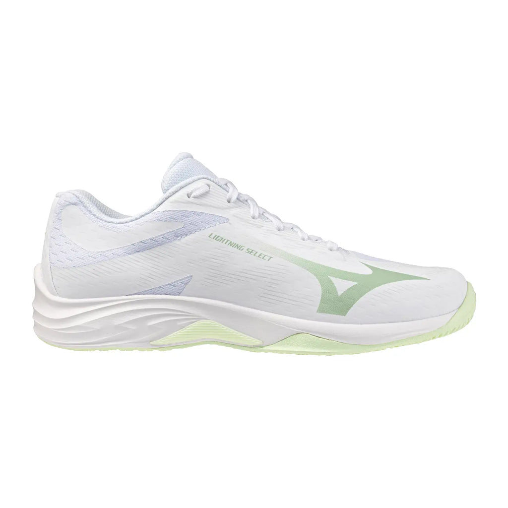Mizuno Lightning Select para mujer - White/Aqua Gray/Ambrosia