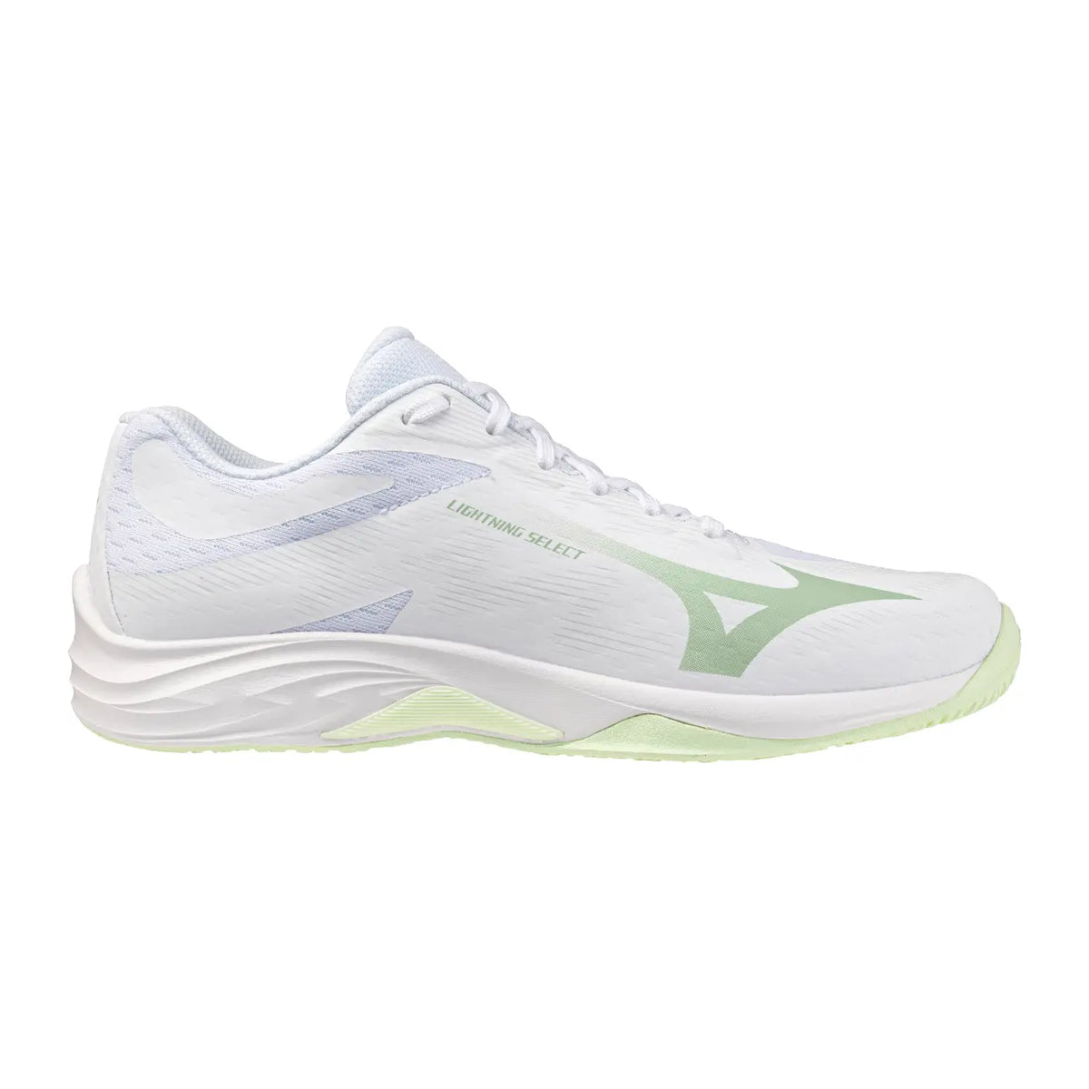 Mizuno Lightning Select para mujer - White/Aqua Gray/Ambrosia