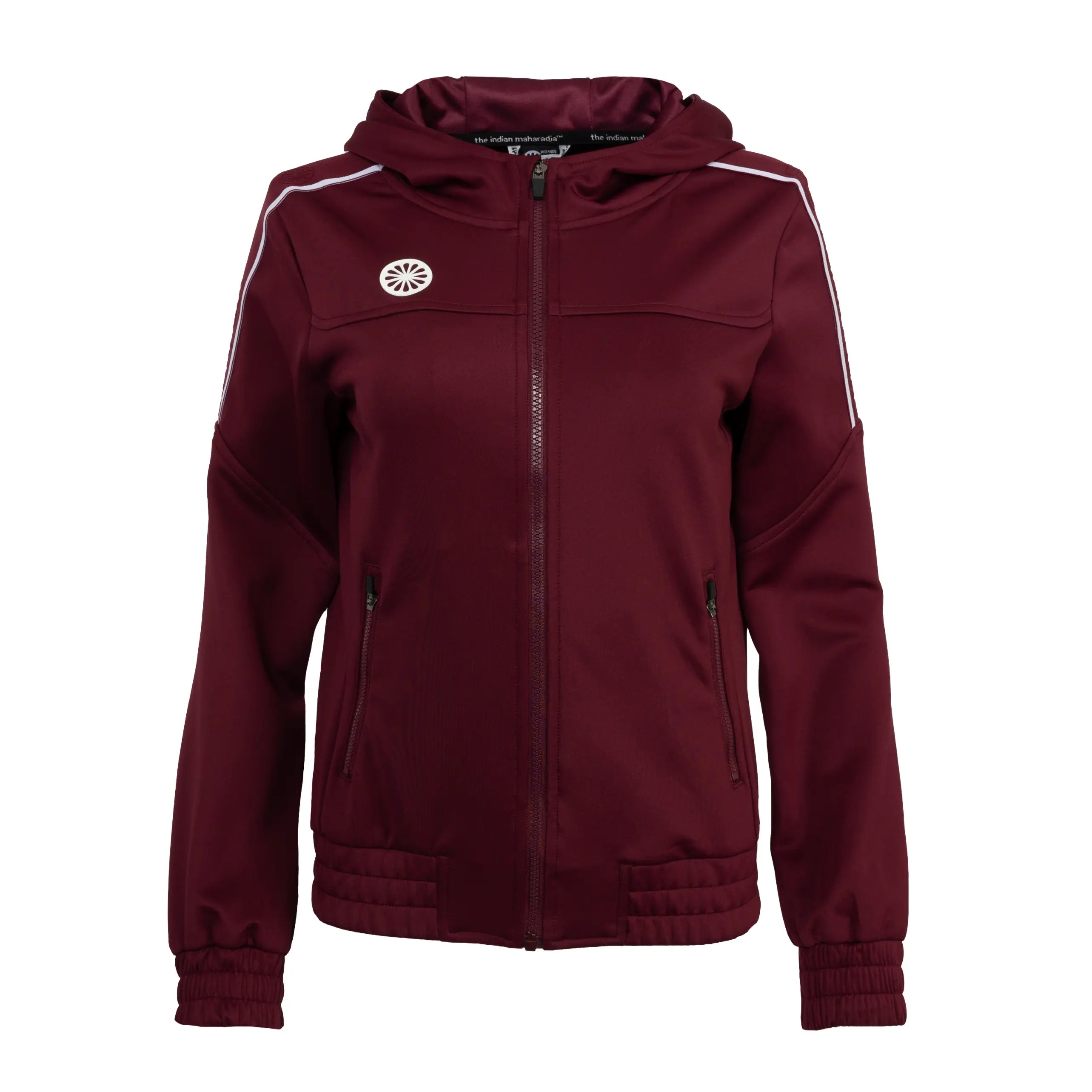 Indian Maharadja Jaipur women performance hooded jacket - Bordeaux Kleding