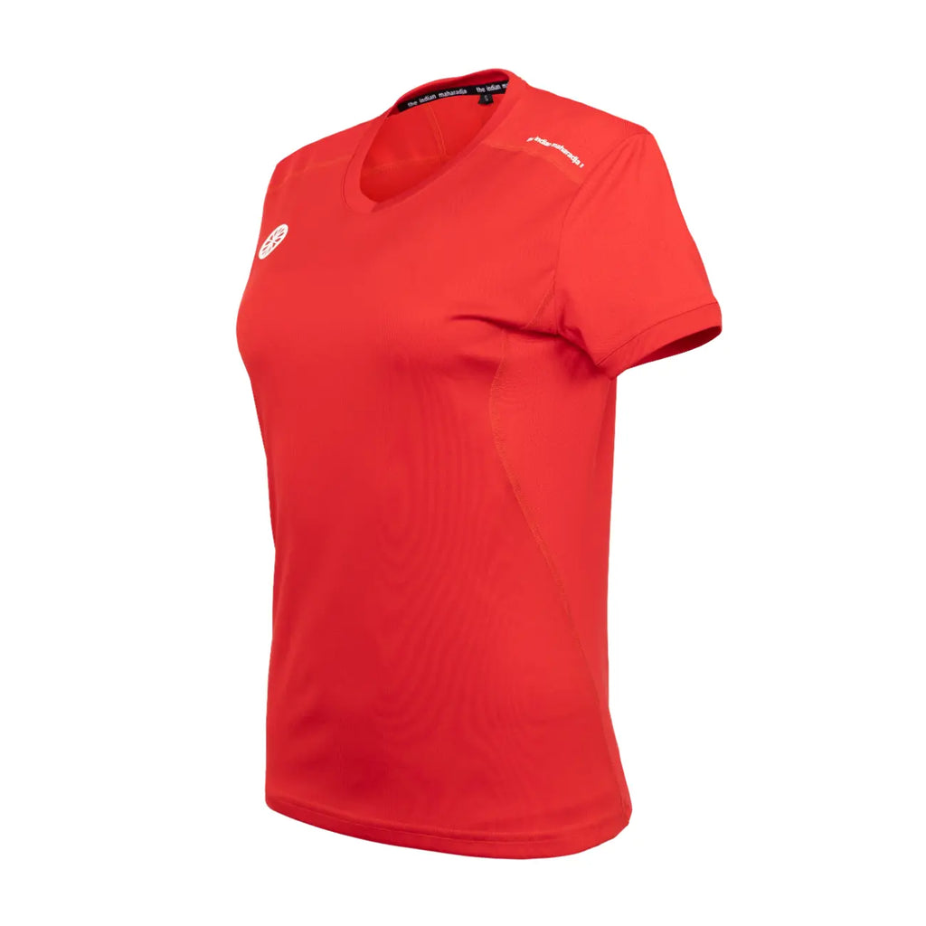 Indian Maharadja Jaipur women performance tee - Red Kleding