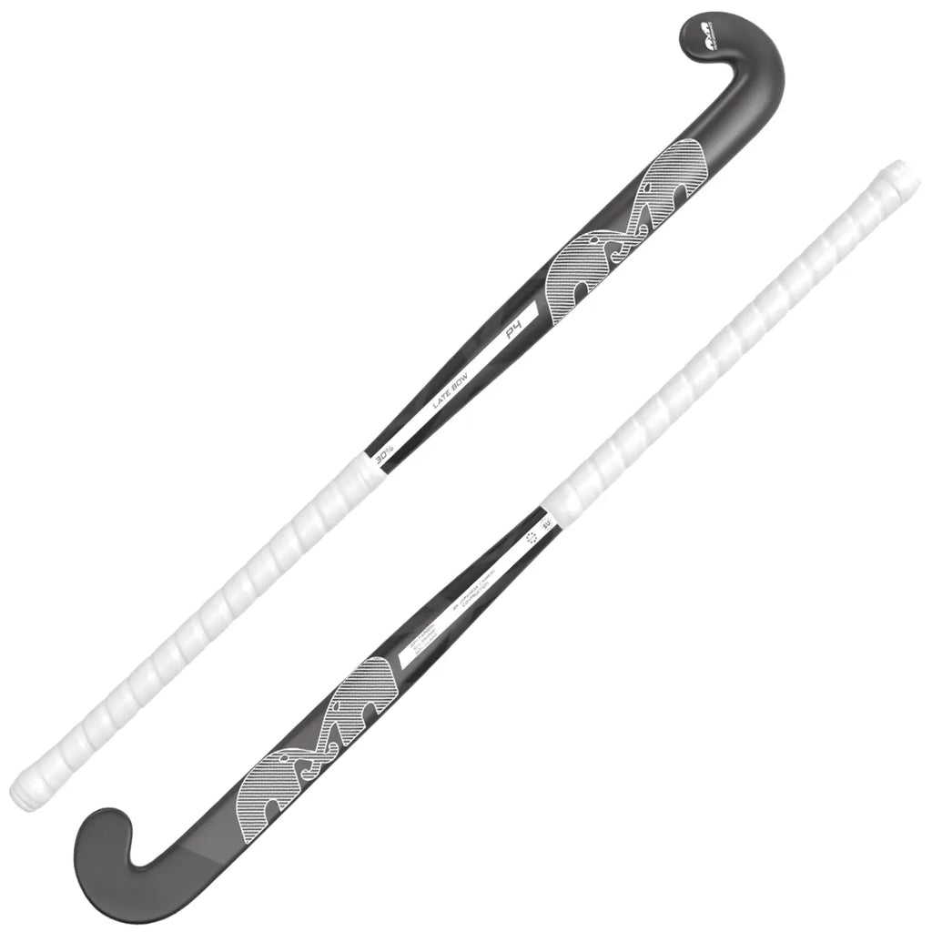 TK P4 Late Bow - Junior - Black-White Hockeystick