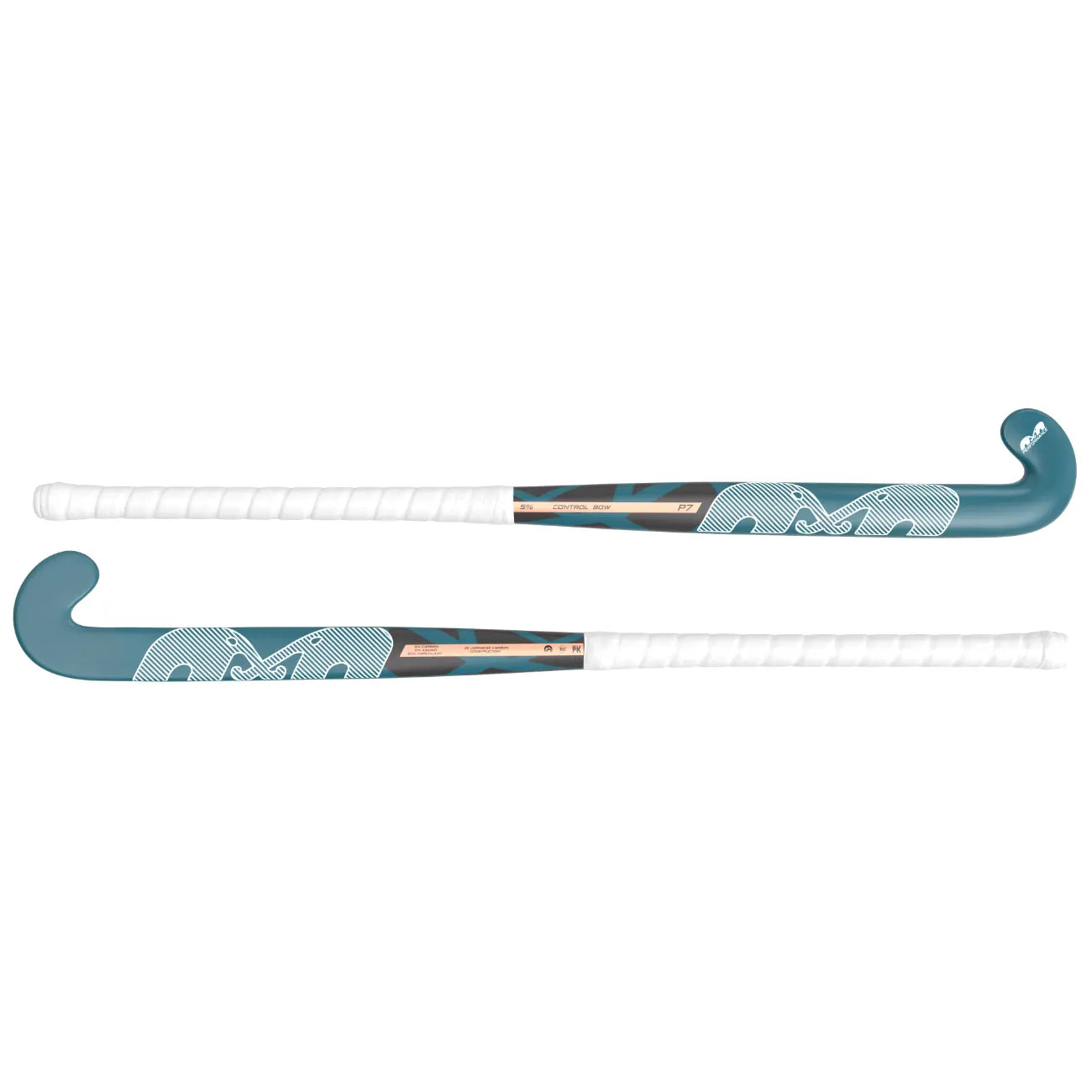 TK P7 Control Bow - Teal-White-Coral Hockeystick