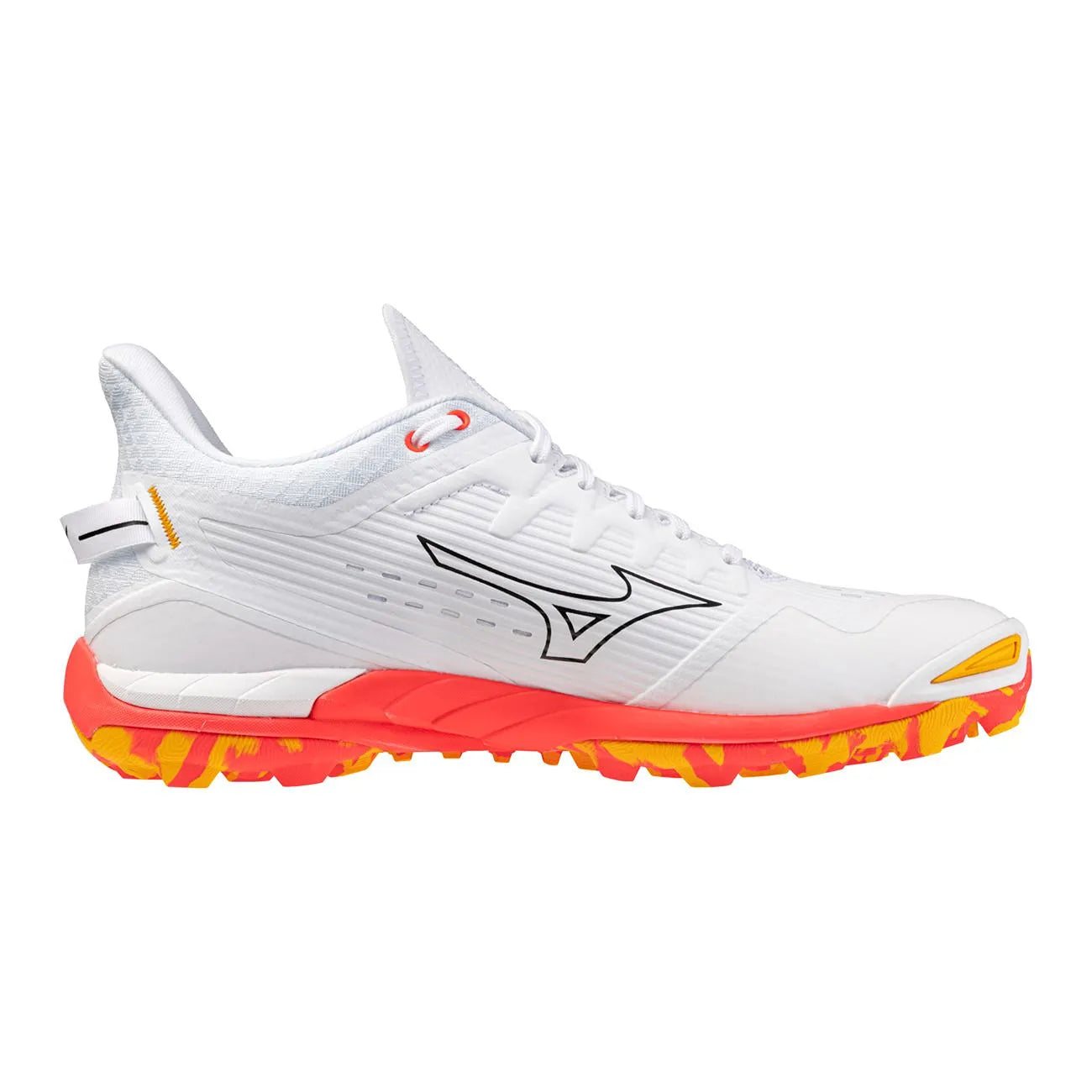Mizuno WAVE LEOPARDUS - White Orange Hockeyschoen